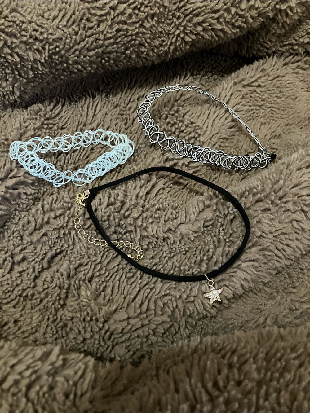 Multicolor choker set 3 pieces